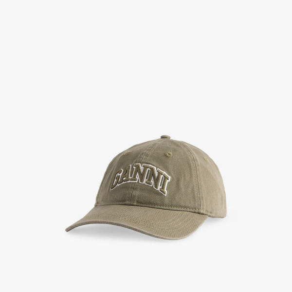 Кепка Ganni с вышитым логотипом, хаки
Кепка Ganni с вышитым логотипом, хаки