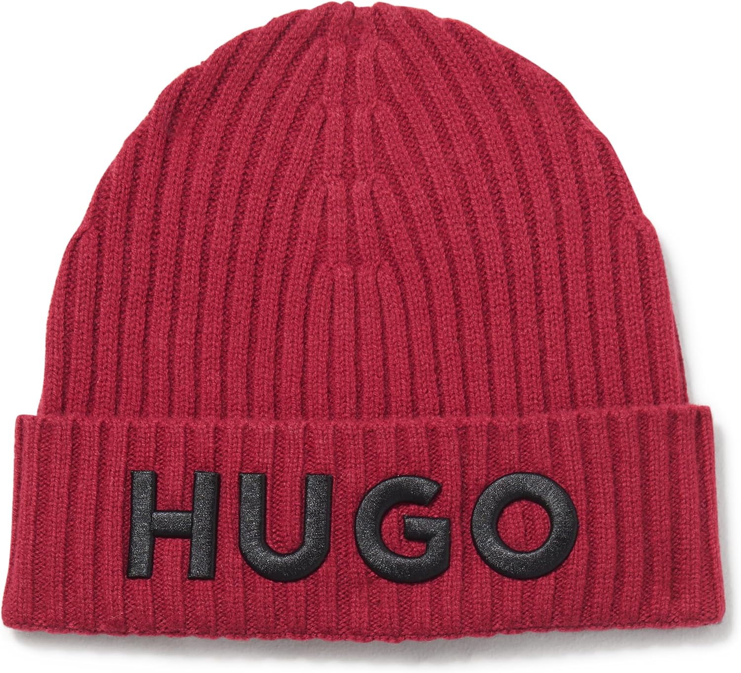 Мужская вязаная шапка HUGO с большим логотипом, Crimson Red
Мужская вязаная шапка HUGO с большим логотипом, Crimson Red