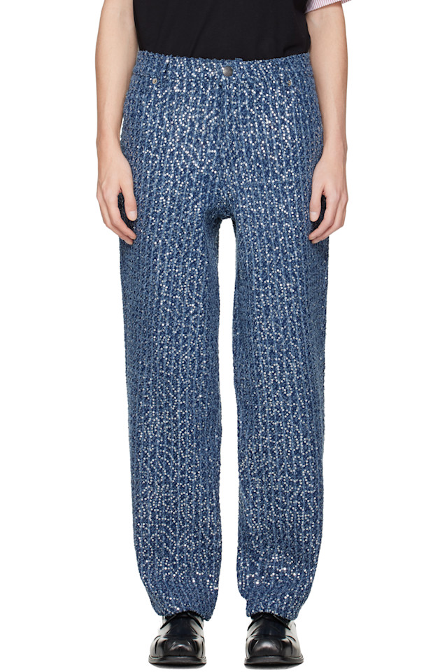 Арт джинсы Charles Jeffrey Loverboy, синий
Арт джинсы Charles Jeffrey Loverboy, синий