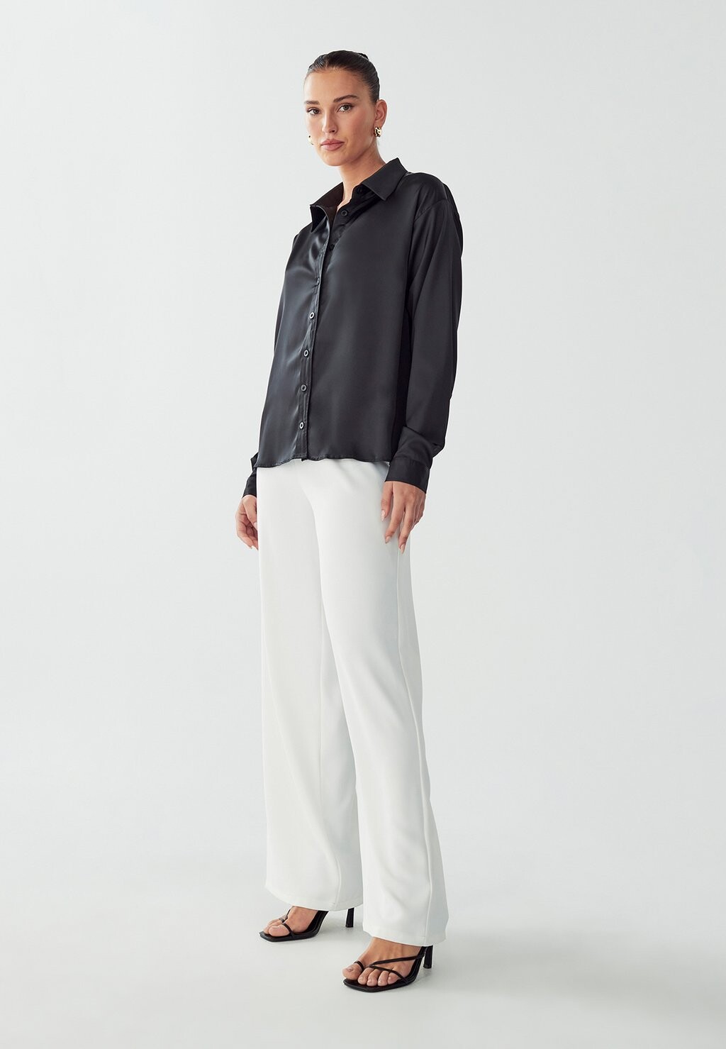 Блузка на пуговицах NATALIA WILLA, черный 
Блузка на пуговицах NATALIA WILLA, черный