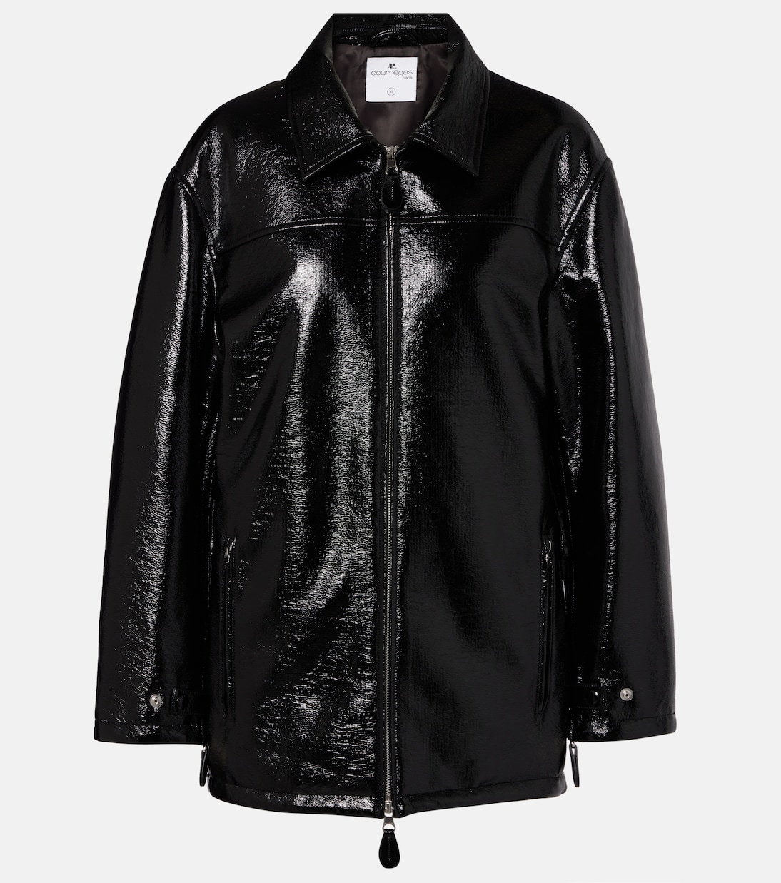 Куртка из смесовой хлопчатобумажной ткани с покрытием Courrèges, черный
Куртка из смесовой хлопчатобумажной ткани с покрытием Courrèges, черный