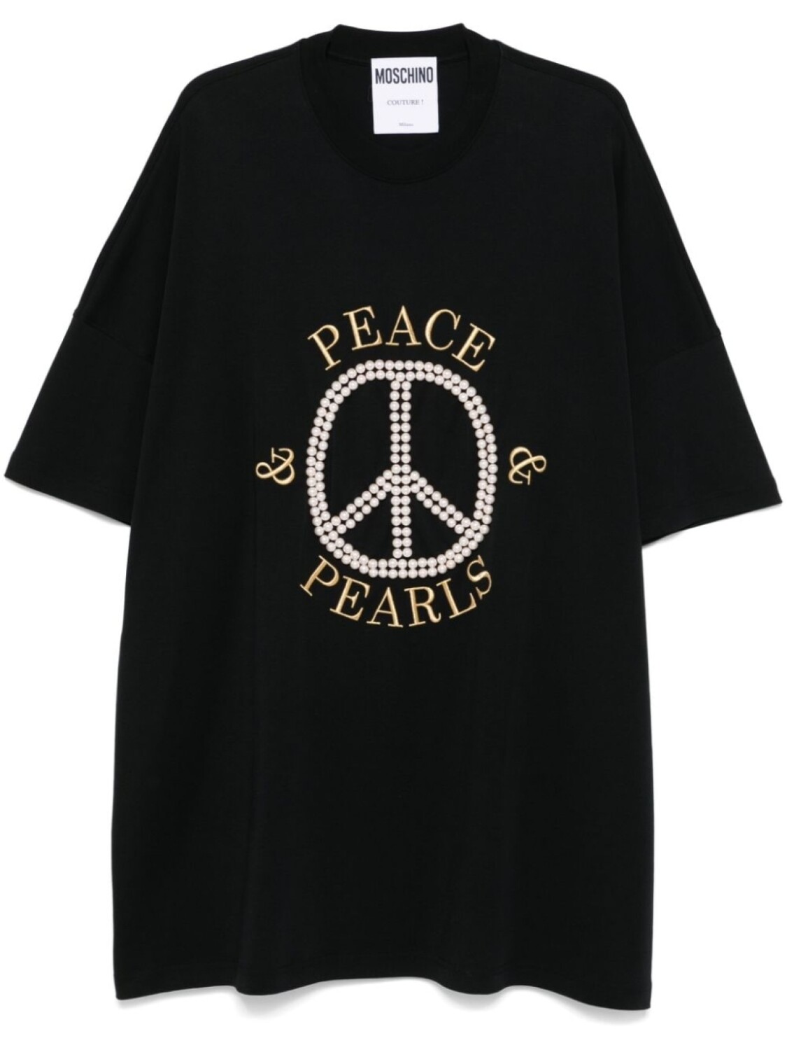 Moschino платье мини с искусственным жемчугом, черный
Moschino платье мини с искусственным жемчугом, черный