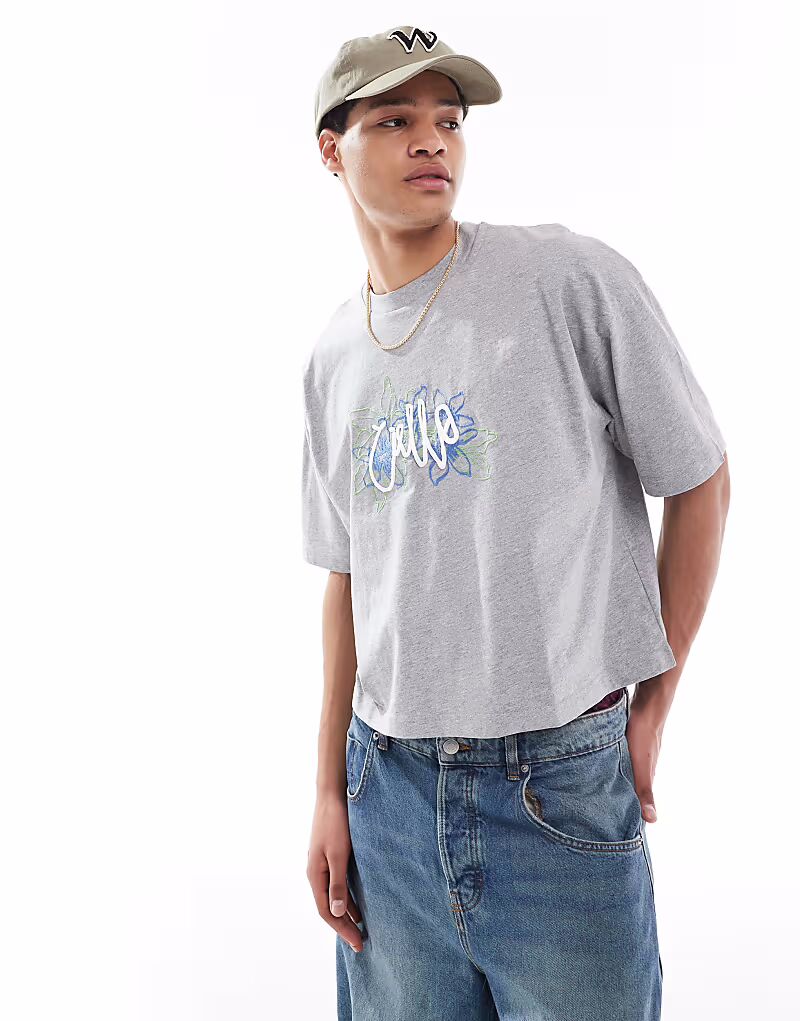 Укороченная футболка свободного кроя ASOS DESIGN с цветочной вышивкой и объемным текстом белого меланжевого цвета
Укороченная футболка свободного кроя ASOS DESIGN с цветочной вышивкой и объемным текстом белого меланжевого цвета