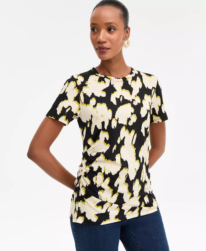 Женская хлопковая футболка с принтом и присборенной талией I.N.C. International Concepts, черный
Женская хлопковая футболка с принтом и присборенной талией I.N.C. International Concepts, черный