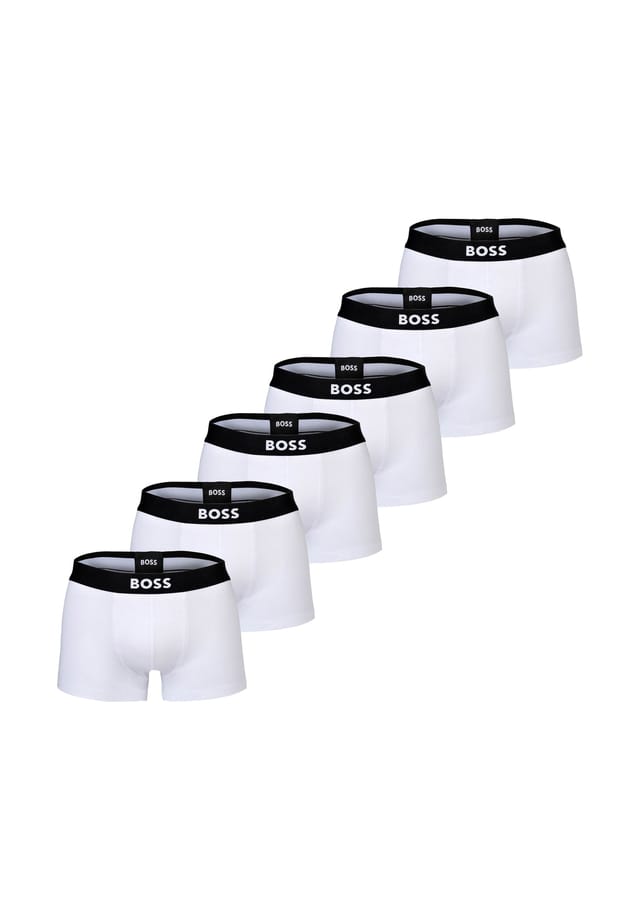 Боксеры 6 пар в упаковке - трусы-боксеры с одним хлопковым эластичным логотипом Boss, белый
Боксеры 6 пар в упаковке - трусы-боксеры с одним хлопковым эластичным логотипом Boss, белый