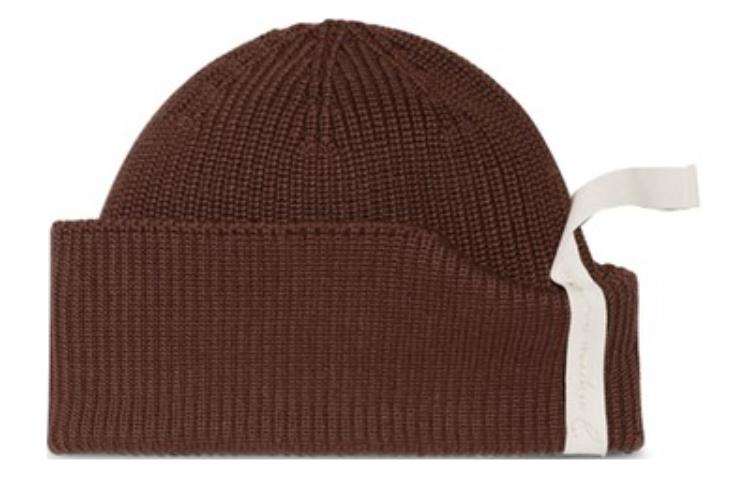Jacquemus Хлопковая мужская вязаная шапка коричневая, Brown
Jacquemus Хлопковая мужская вязаная шапка коричневая, Brown