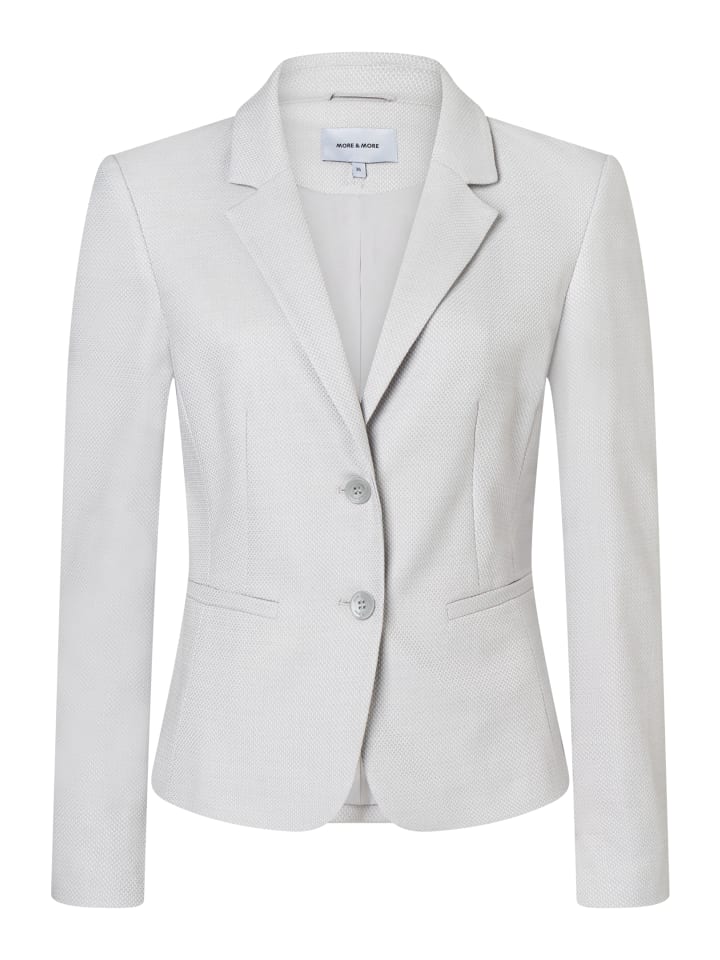 More & More Структурированный короткий блейзер серого цвета
More & More Структурированный короткий блейзер серого цвета