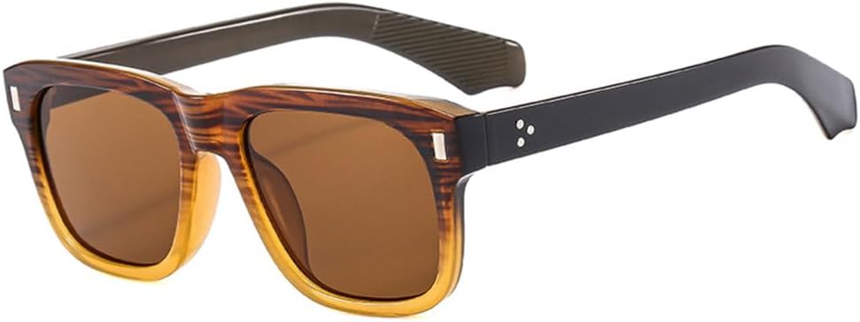 Модные солнцезащитные очки для женщин с прозрачными линзами цвета морской волны, винтажные очки с заклепками, панк-стиль для мужчин, трендовые зеленые солнцезащитные очки TYUVIVO, Brown Striped Tea
Модные солнцезащитные очки для женщин с прозрачными линзами цвета морской волны, винтажные очки с заклепками, панк-стиль для мужчин, трендовые зеленые солнцезащитные очки TYUVIVO, Brown Striped Tea