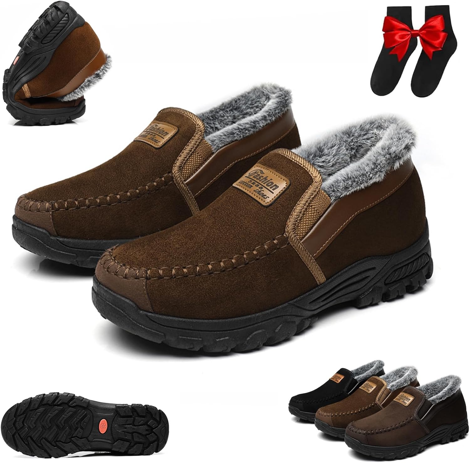 Мужские ортопедические теплые зимние ботинки на снегу, повседневные зимние лоферы на каждый день с меховой подкладкой, высокие до щиколотки, легкие, нескользящие, для пожилых людей Ghtrhsb, коричневый
Мужские ортопедические теплые зимние ботинки на снегу, повседневные зимние лоферы на каждый день с меховой подкладкой, высокие до щиколотки, легкие, нескользящие, для пожилых людей Ghtrhsb, коричневый