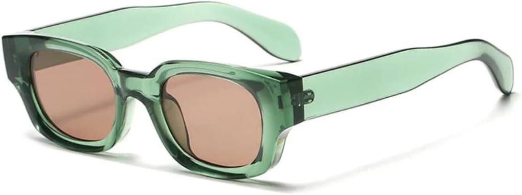 Модные ретро-солнцезащитные очки прямоугольной формы для мужчин и женщин, роскошные, с толстой оправой, популярные винтажные, с защитой от УФ-излучения UV400 TVTBBVV, Green-lightbrown
Модные ретро-солнцезащитные очки прямоугольной формы для мужчин и женщин, роскошные, с толстой оправой, популярные винтажные, с защитой от УФ-излучения UV400 TVTBBVV, Green-lightbrown