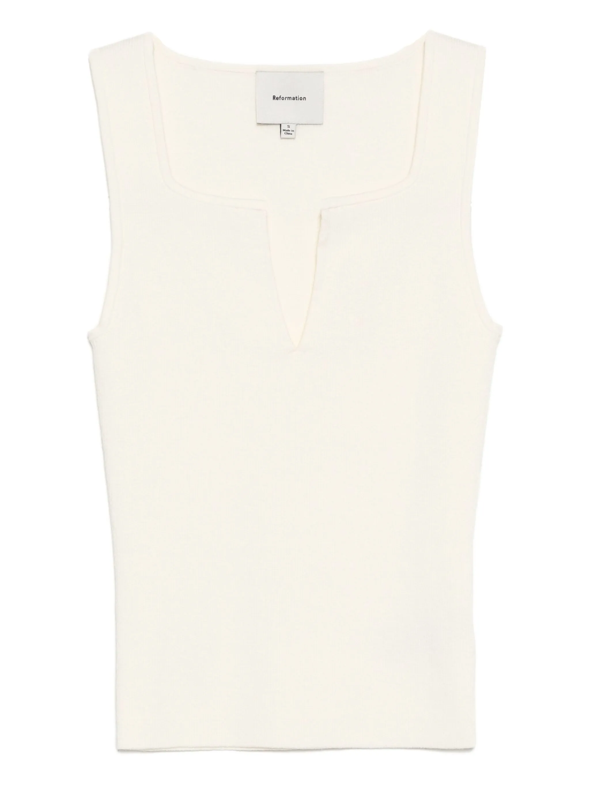 Топ Rylie без рукавов Reformation, нейтральный
Топ Rylie без рукавов Reformation, нейтральный