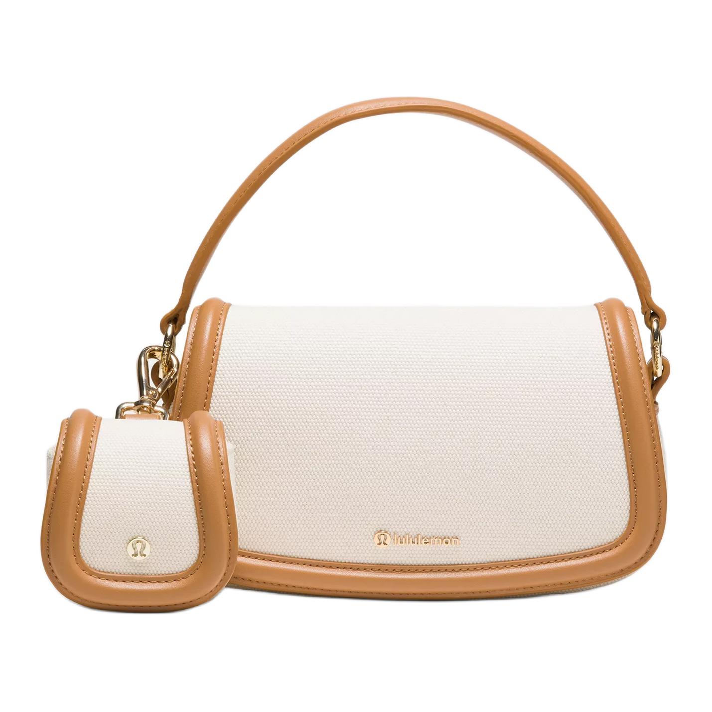 Lululemon Хлопковая сумка через плечо миниатюрная женская натурального и каштанового цветов, Natural & Chestnut Brown
Lululemon Хлопковая сумка через плечо миниатюрная женская натурального и каштанового цветов, Natural & Chestnut Brown