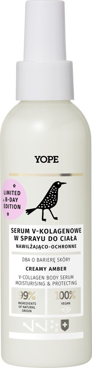 Yope, Creamy Amber, сыворотка-спрей для тела, 150 мл
Yope, Creamy Amber, сыворотка-спрей для тела, 150 мл