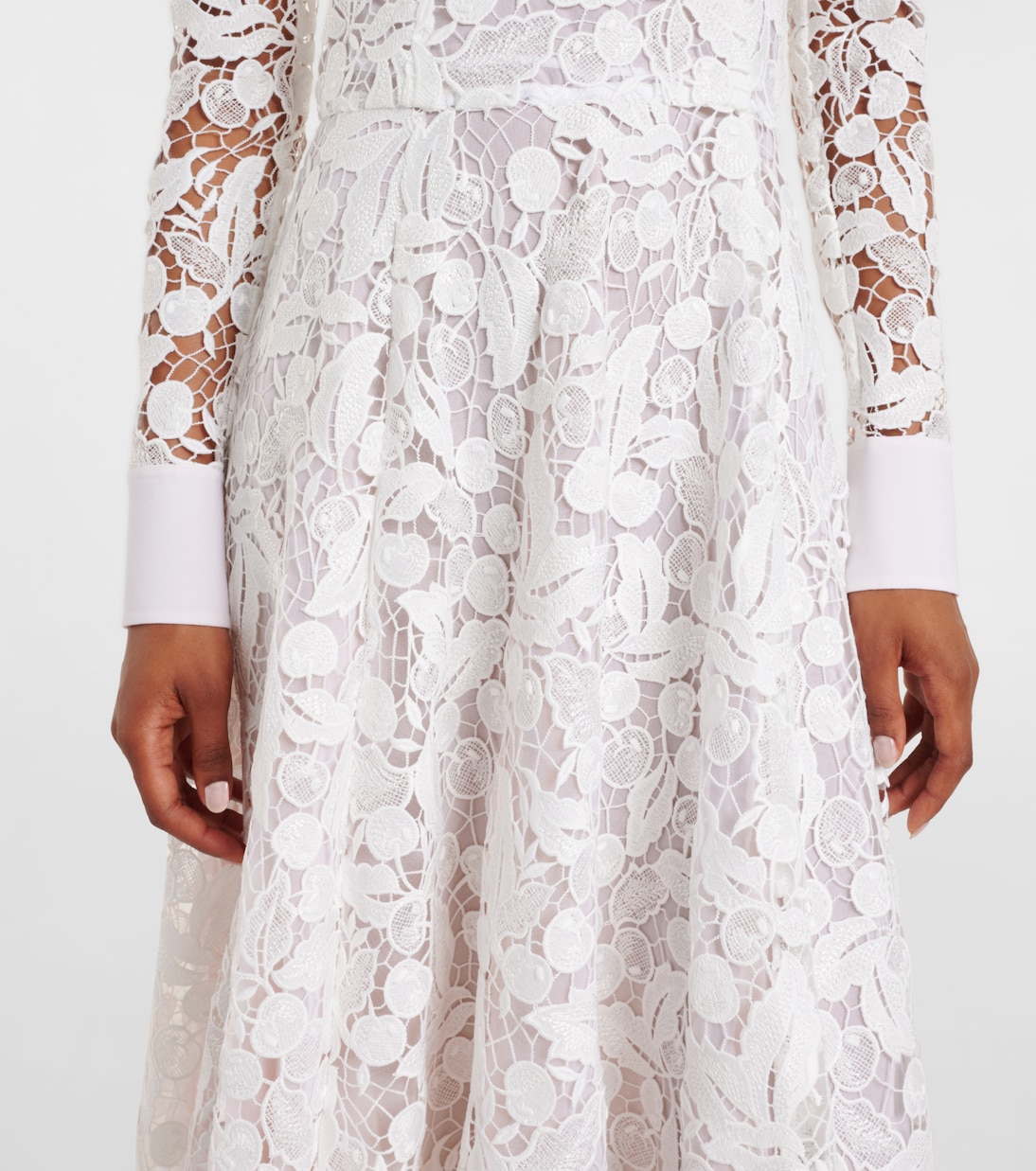 Платье миди из гипюрового кружева Oscar de la Renta, белый
Платье миди из гипюрового кружева Oscar de la Renta, белый