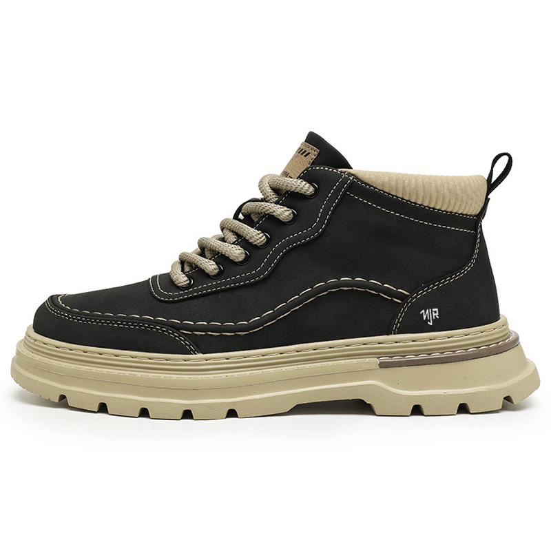 NANJIREN Черные короткие ботинки мартин, цвет Black 
NANJIREN Черные короткие ботинки мартин, цвет Black