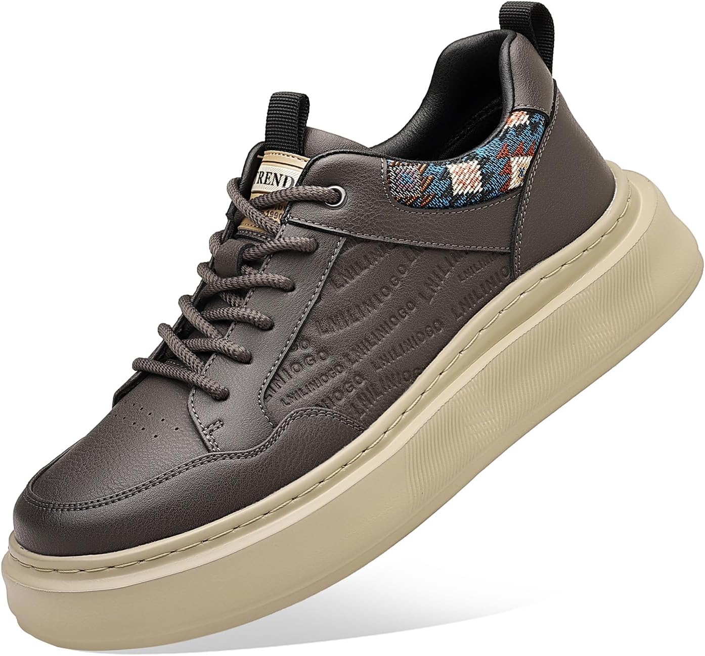 Мужские кожаные кроссовки на шнуровке, удобная обувь для ходьбы, с амортизирующей подошвой, утягивающие кроссовки для мужчин, повседневные скейт-кроссовки Lhyxu, серый
Мужские кожаные кроссовки на шнуровке, удобная обувь для ходьбы, с амортизирующей подошвой, утягивающие кроссовки для мужчин, повседневные скейт-кроссовки Lhyxu, серый