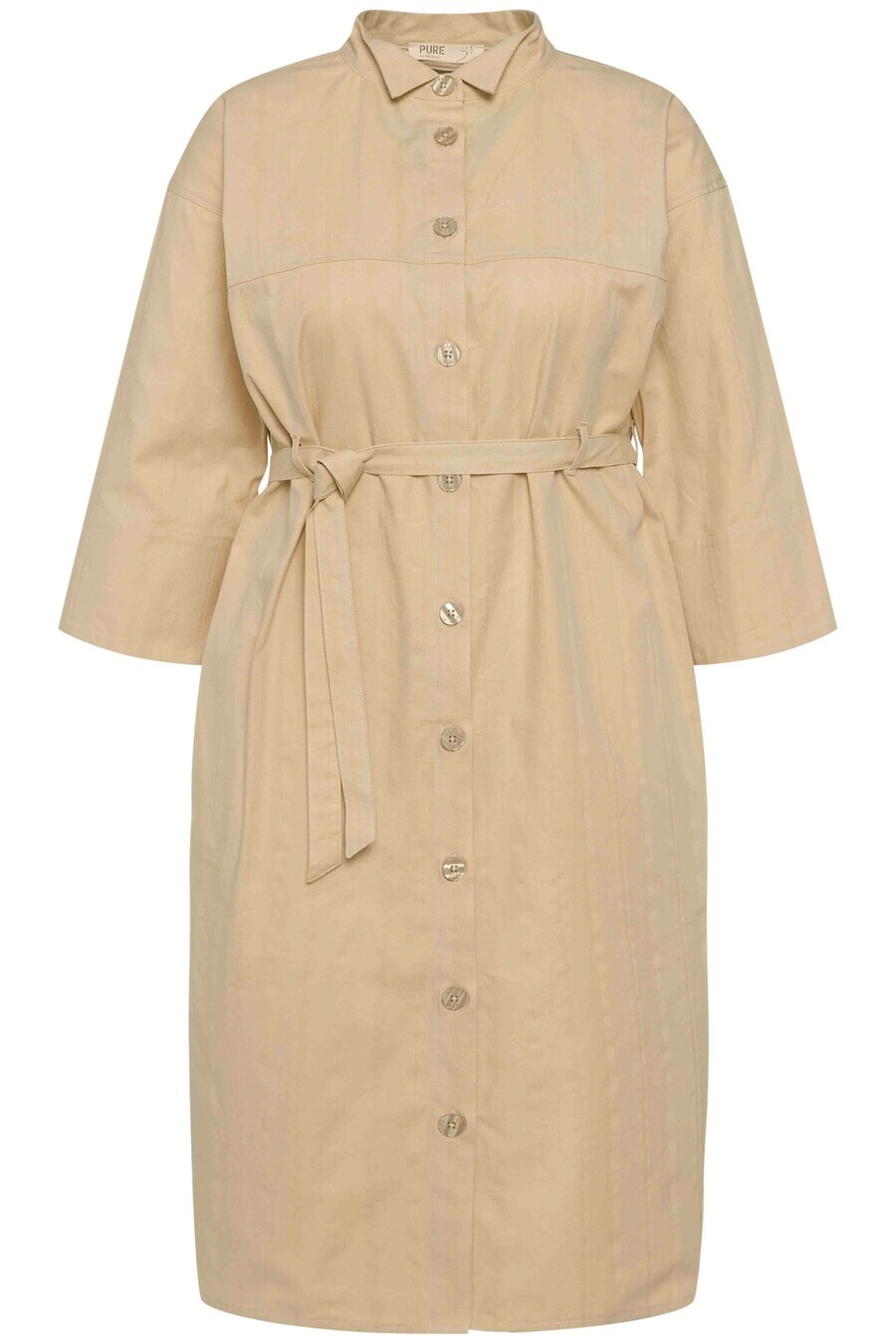 Платье рубашка Ulla Popken Shirt Dress, бежевый
Платье рубашка Ulla Popken Shirt Dress, бежевый