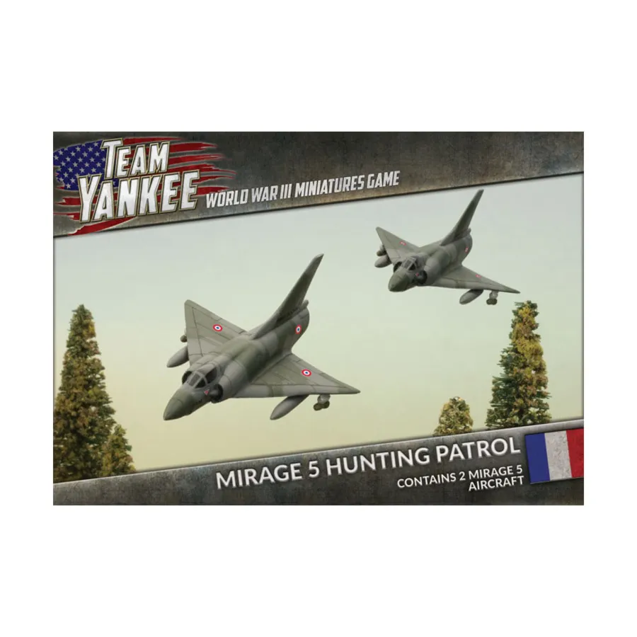 Охотничий патруль Мираж 5, Team Yankee - World War III - French Army (1:100) (Plastic)
Охотничий патруль Мираж 5, Team Yankee - World War III - French Army (1:100) (Plastic)
