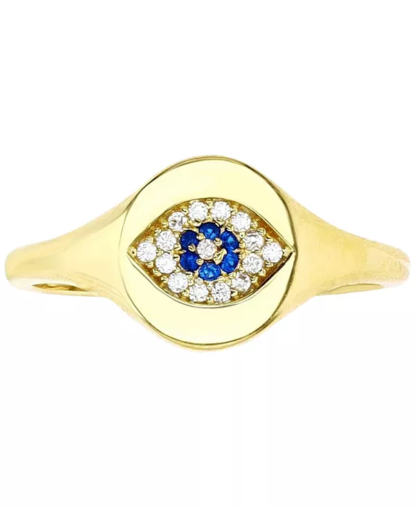 Кольцо-Печатка от сглаза с кубическим цирконием из стерлингового серебра с позолотой 14 карат Macy'S, gold
Кольцо-Печатка от сглаза с кубическим цирконием из стерлингового серебра с позолотой 14 карат Macy'S, gold