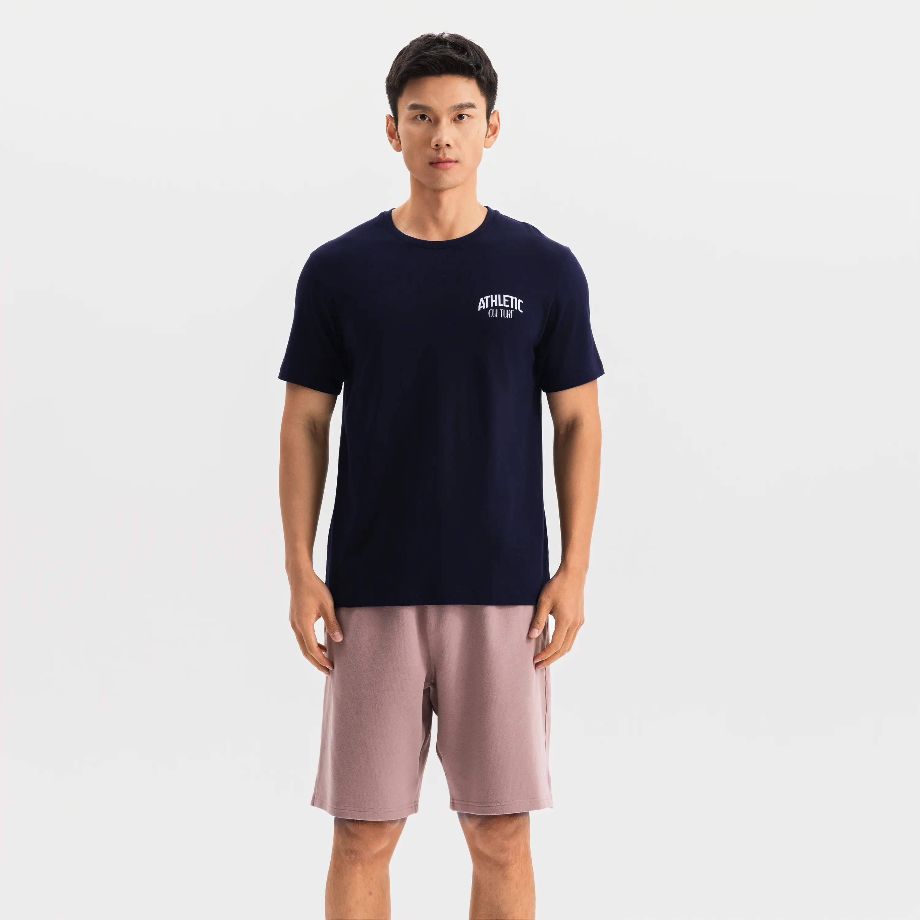 Мужская базовая футболка для фитнеса Domyos - сине-чёрная
Мужская базовая футболка для фитнеса Domyos - сине-чёрная