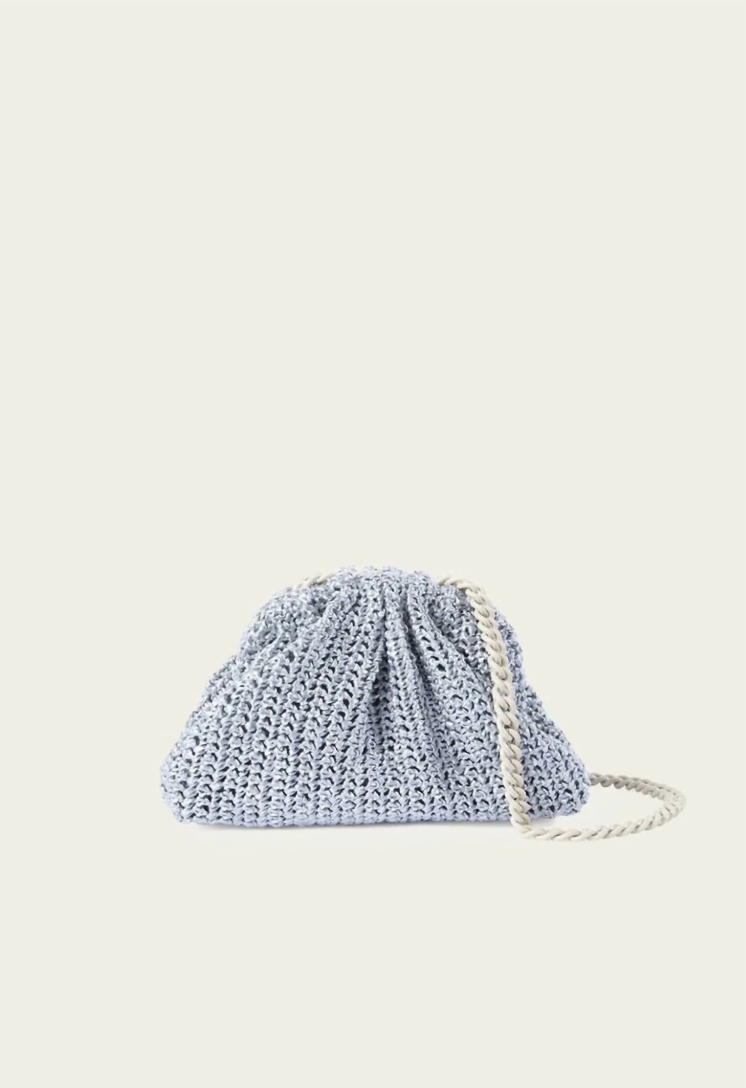 Женские клатчи с мини-играми, связанные крючком, металлик, серебристого цвета Maria La Rosa
Женские клатчи с мини-играми, связанные крючком, металлик, серебристого цвета Maria La Rosa