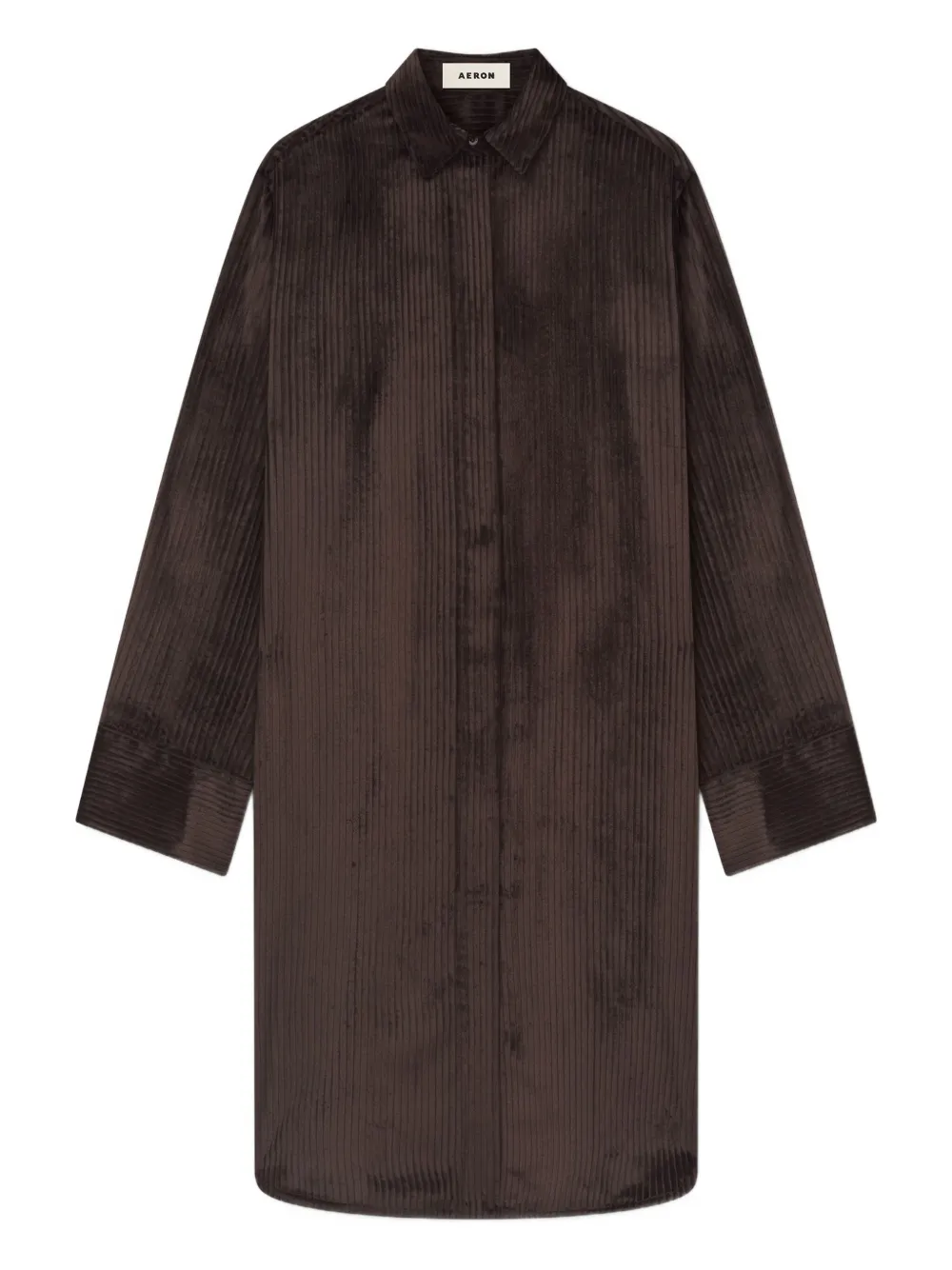 Вельветовое платье-рубашка миди Aeron, коричневый
Вельветовое платье-рубашка миди Aeron, коричневый