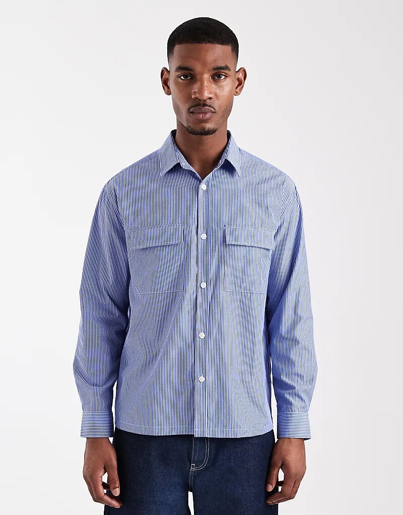 Свободная рубашка ASOS DESIGN с карманами-карго в синюю полоску
Свободная рубашка ASOS DESIGN с карманами-карго в синюю полоску