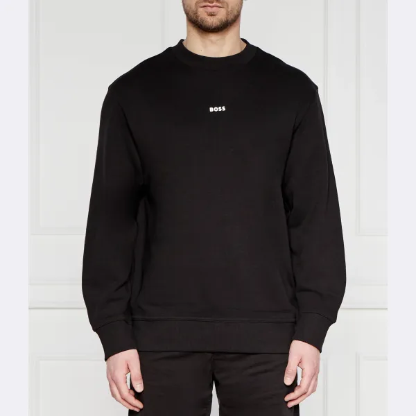 Толстовка комфортного кроя wesmallcrew Boss, черный 
Толстовка комфортного кроя wesmallcrew Boss, черный