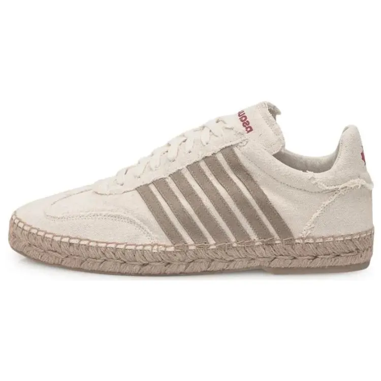 DSQUARED 2 Низкие парусиновые туфли мужские бежевые 
DSQUARED 2 Низкие парусиновые туфли мужские бежевые