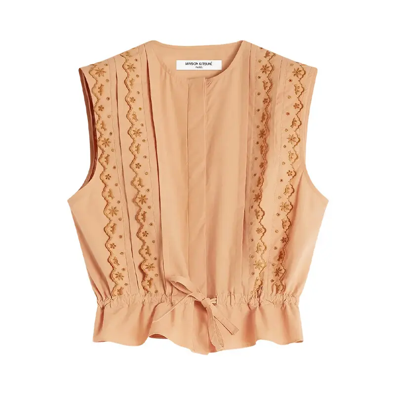 Вышитая блузка без рукавов Maison Kitsuné Maison Kitsune, оранжевый
Вышитая блузка без рукавов Maison Kitsuné Maison Kitsune, оранжевый