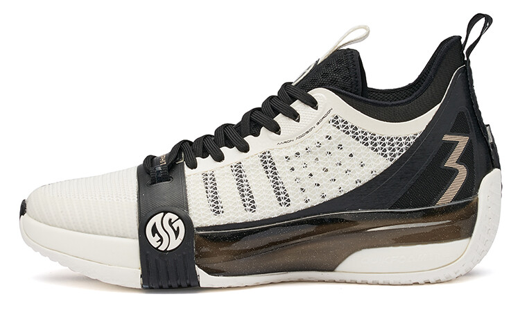 Баскетбольные кроссовки Zen 3 мужские, среднего размера, белые/черные 361°