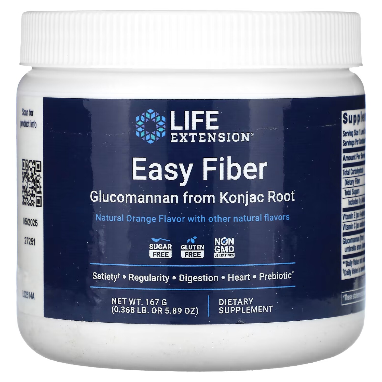 Добавка Life Extension Easy Fiber апельсин, 167 г