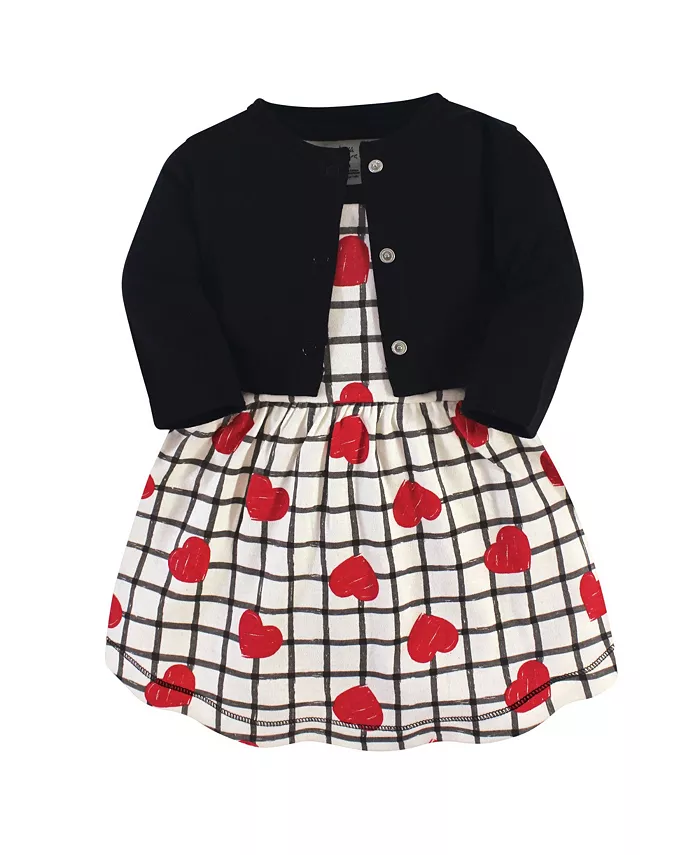 Платье и кардиган из органического хлопка для девочек 2-в-1, Bright Butterflies Touched by Nature, черный 
Платье и кардиган из органического хлопка для девочек 2-в-1, Bright Butterflies Touched by Nature, черный