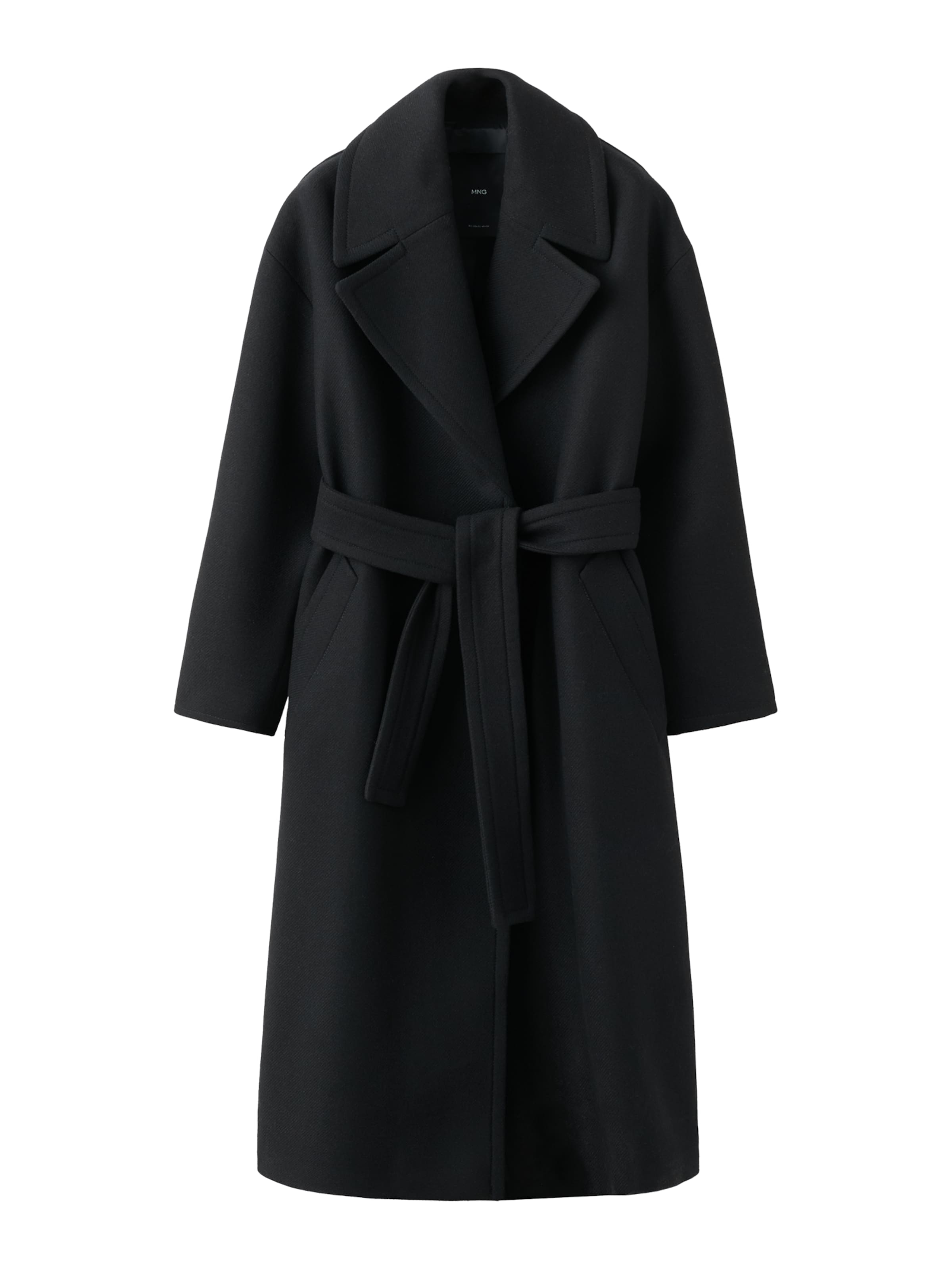 MANGO Межсезонное пальто 'Traviata' в черном цвете
MANGO Межсезонное пальто 'Traviata' в черном цвете