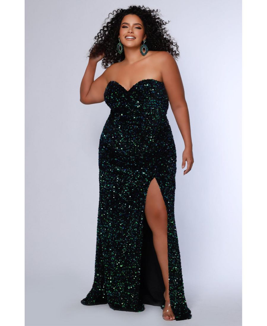 Женское вечернее платье из бархата с пайетками в виде павлина, приталенного силуэта Sydney's Closet, Peacock
Женское вечернее платье из бархата с пайетками в виде павлина, приталенного силуэта Sydney's Closet, Peacock