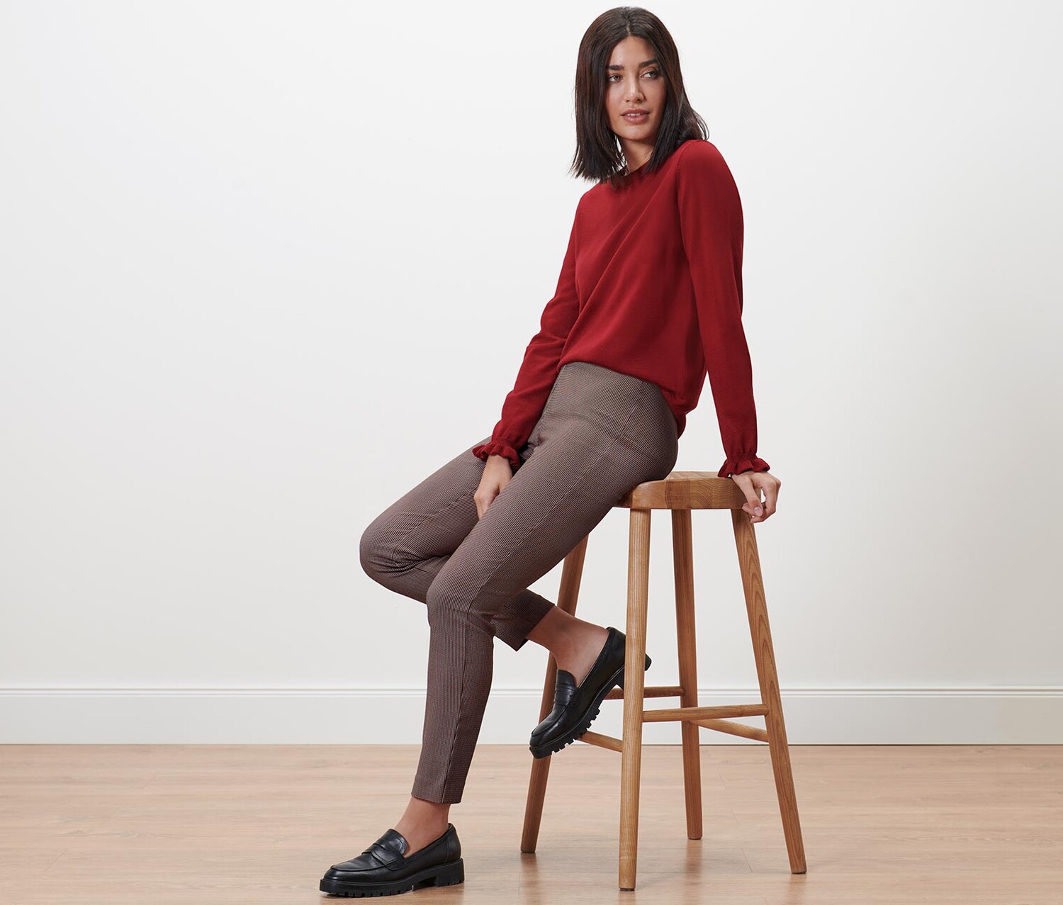 Брюки стрейч в клетку Tchibo
Брюки стрейч в клетку Tchibo