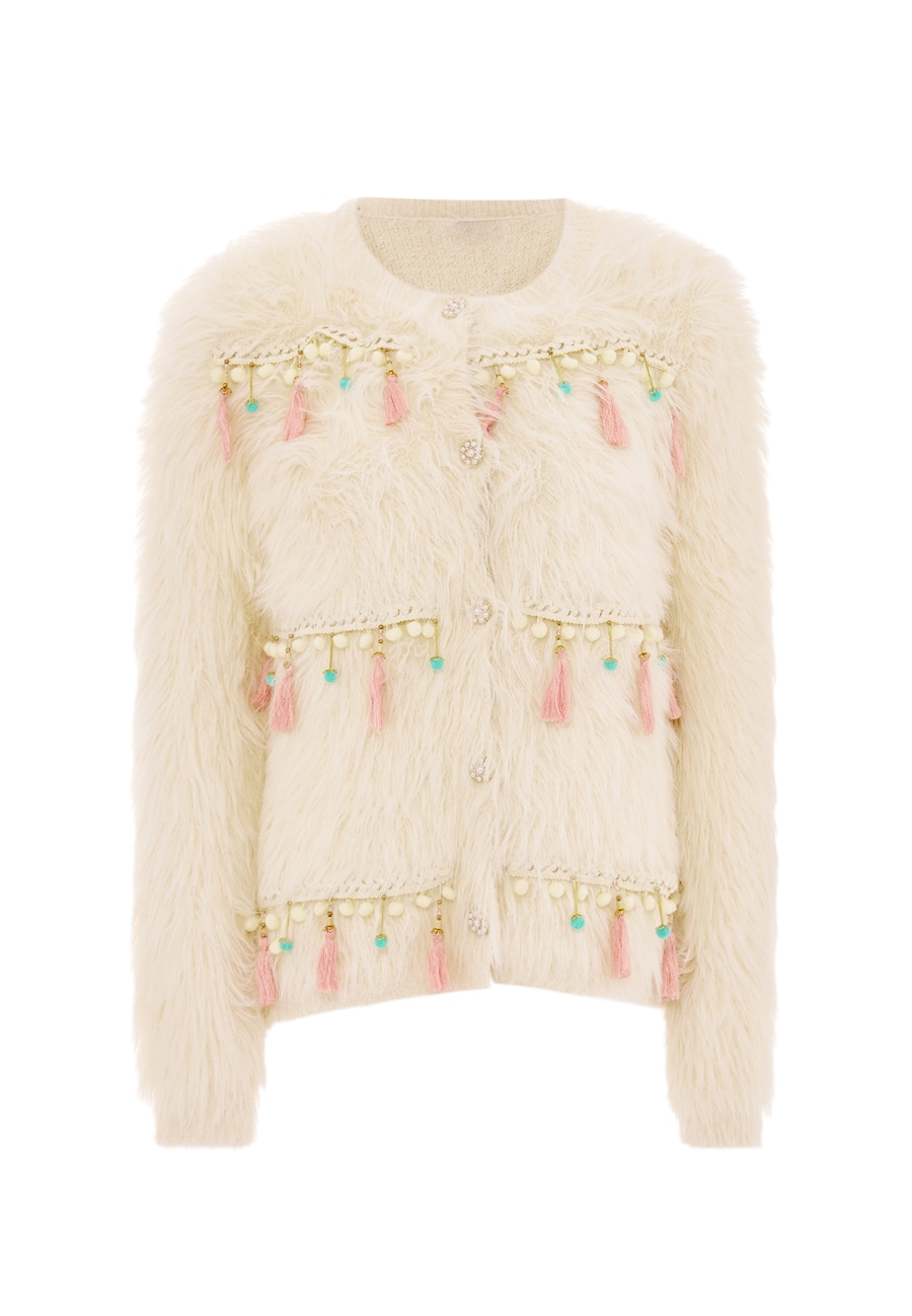 Вязаный кардиган IZIA, Wool White
Вязаный кардиган IZIA, Wool White