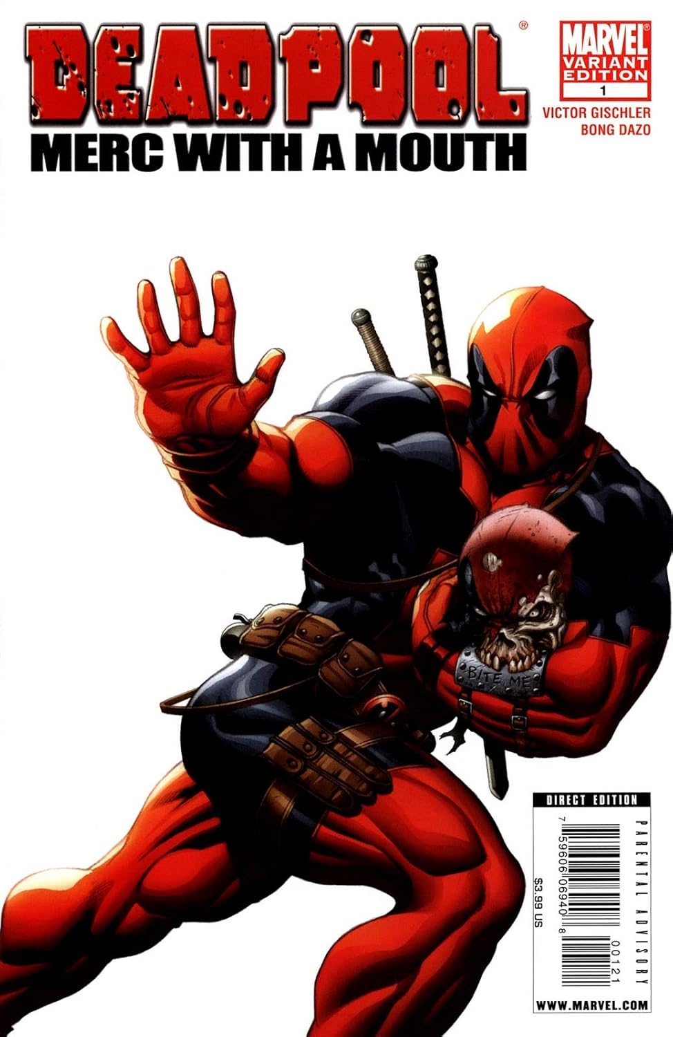 Deadpool Merc With A Mouth #1 Variant Cover (marvel comics)
Deadpool Merc With A Mouth #1 Variant Cover (marvel comics)