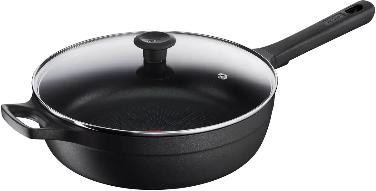Сковорода для тушения Tefal "Траттория Про", литой алюминий, прочная, с антипригарным покрытием, индикатор температуры, 28 см, индукция Ø 28 см + высота 12,4 см, черный
Сковорода для тушения Tefal "Траттория Про", литой алюминий, прочная, с антипригарным покрытием, индикатор температуры, 28 см, индукция Ø 28 см + высота 12,4 см, черный
