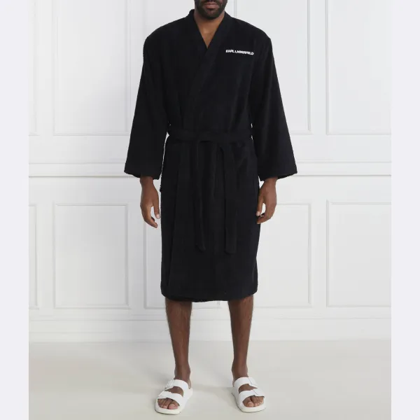 Халат стандартной посадки Karl Lagerfeld, черный
Халат стандартной посадки Karl Lagerfeld, черный