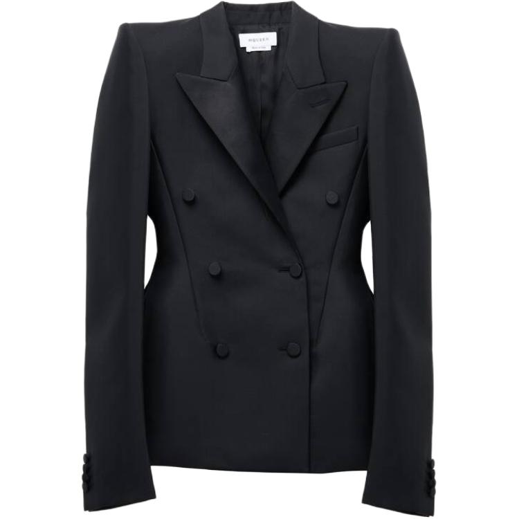 Жакет Stacked Shoulder Double breasted Jacket Alexander McQueen, черный
Жакет Stacked Shoulder Double breasted Jacket Alexander McQueen, черный