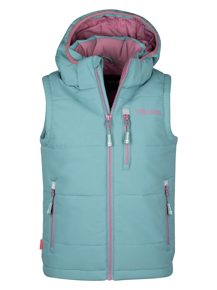 Утепленный жилет Trollkids Funktions Narvik XT, светло синий 
Утепленный жилет Trollkids Funktions Narvik XT, светло синий