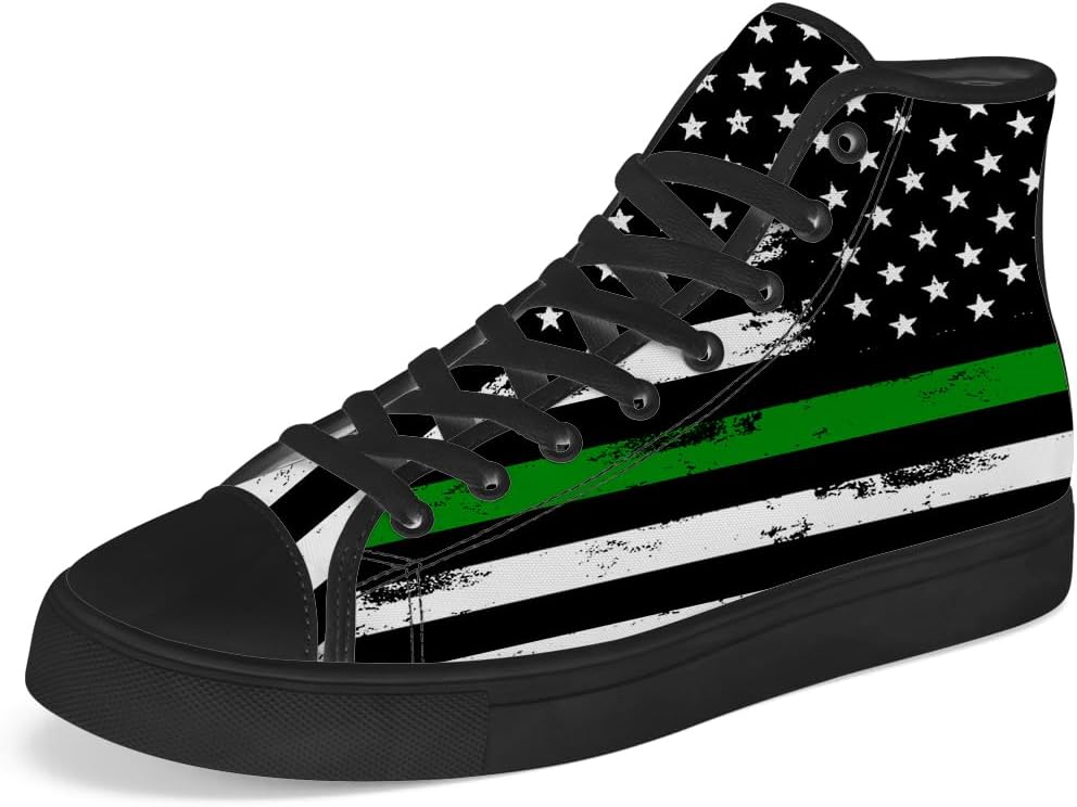 Женские и мужские высокие кеды chebing с американским флагом на канве, высокие кроссовки с флагом США, шнуровка, повседневная обувь, подарок для мужчин и женщин, зеленый
Женские и мужские высокие кеды chebing с американским флагом на канве, высокие кроссовки с флагом США, шнуровка, повседневная обувь, подарок для мужчин и женщин, зеленый