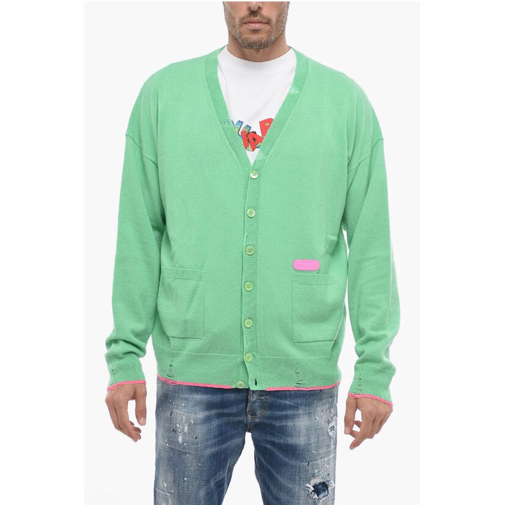 Зеленый шерстяной свитер Dsquared2, Green 
Зеленый шерстяной свитер Dsquared2, Green