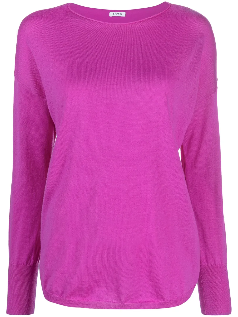 Трикотажный джемпер из вирджинской шерсти ASPESI, фиолетовый
Трикотажный джемпер из вирджинской шерсти ASPESI, фиолетовый