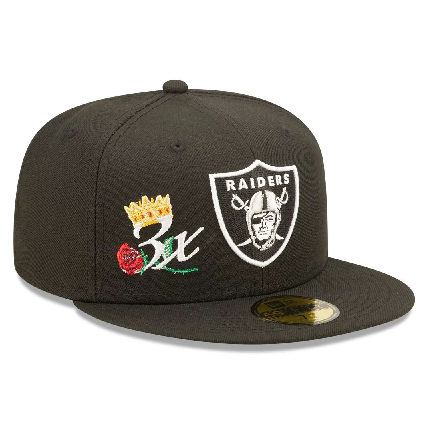 Мужская облегающая шляпа New Era Black Las Vegas Raiders Crown 3x Super Bowl Champions 59FIFTY
Мужская облегающая шляпа New Era Black Las Vegas Raiders Crown 3x Super Bowl Champions 59FIFTY