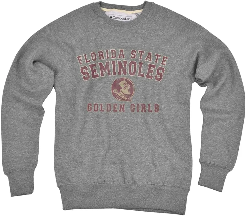 Campus Lab Florida State University Distressed Golden Girls Unisex Adult Slim Fit Crewneck Sweatshirt
Campus Lab Florida State University Distressed Golden Girls Unisex Adult Slim Fit Crewneck Sweatshirt