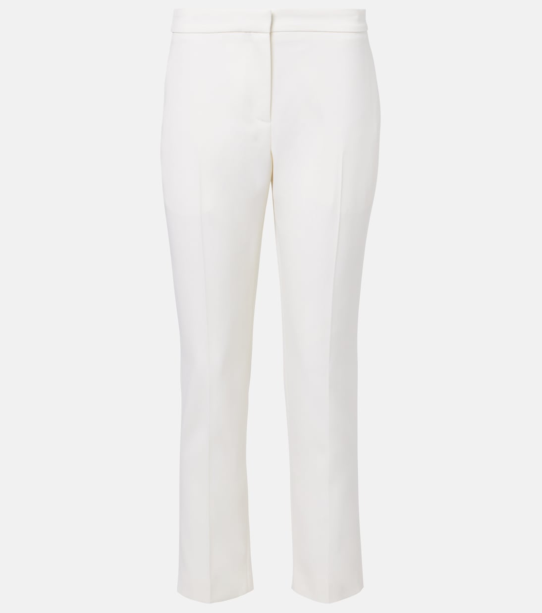 Укороченные расклешённые брюки из шерстяного габардина McQueen, слоновая кость
Укороченные расклешённые брюки из шерстяного габардина McQueen, слоновая кость