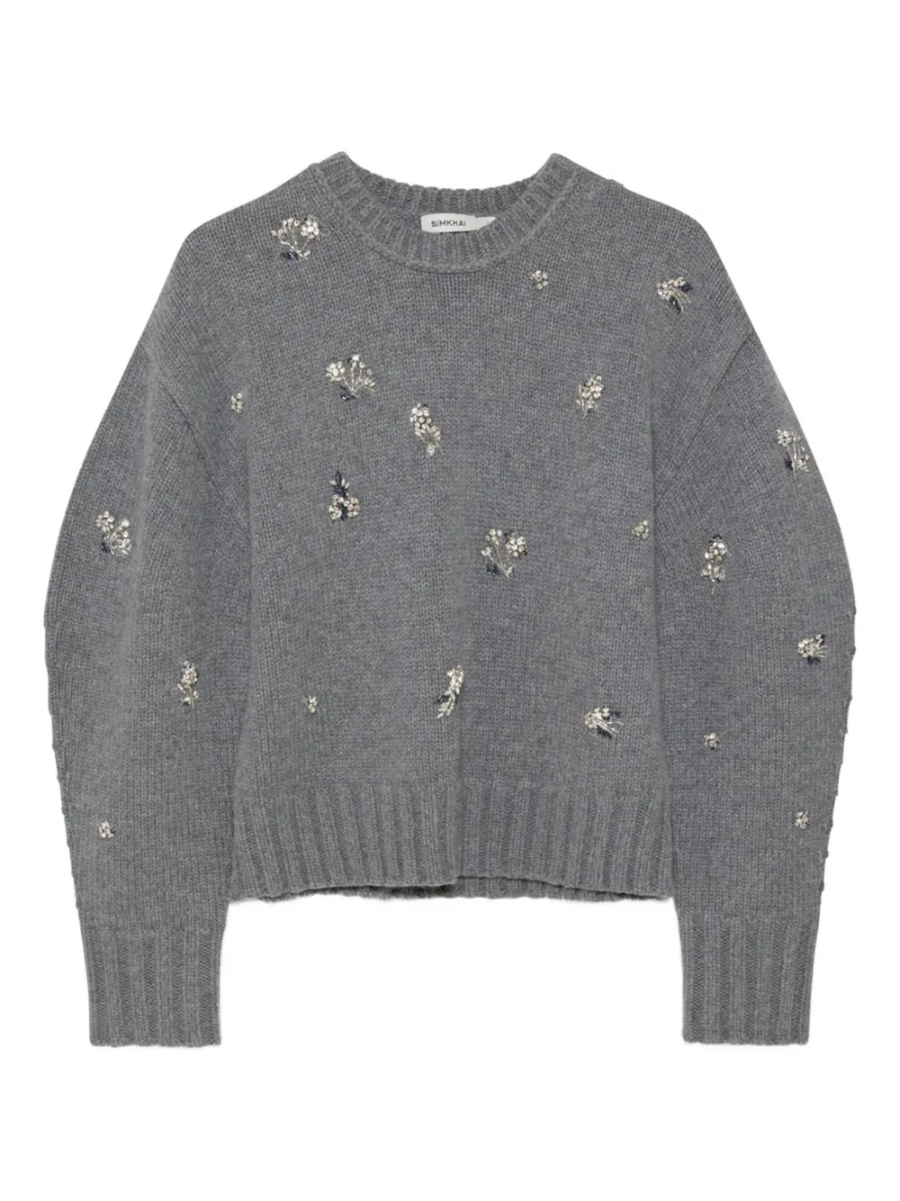 Джемпер Coraline, украшенный кристаллами Simkhai, серый
Джемпер Coraline, украшенный кристаллами Simkhai, серый