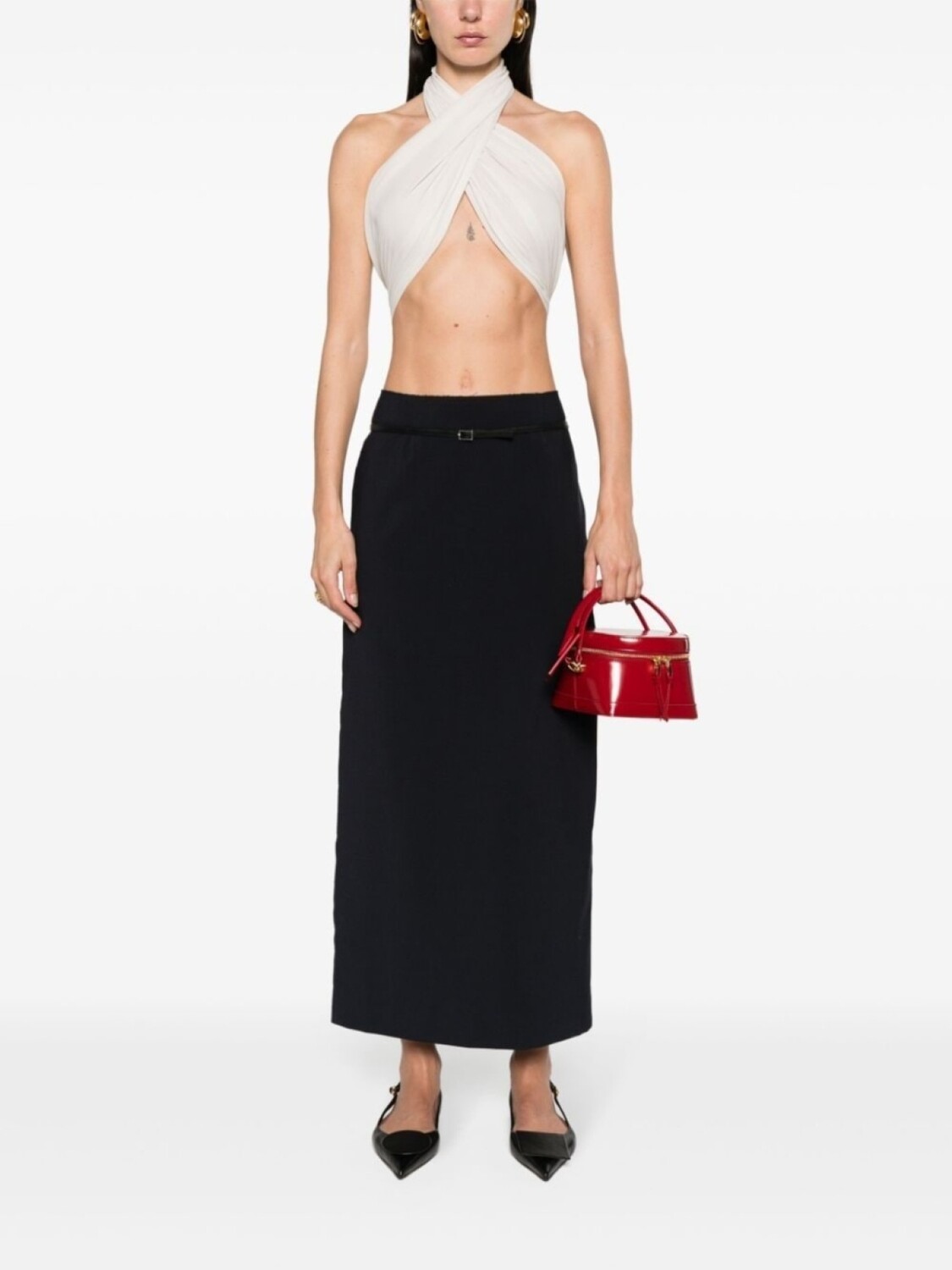 AMI Paris шелковая блузка с драпировкой
AMI Paris шелковая блузка с драпировкой